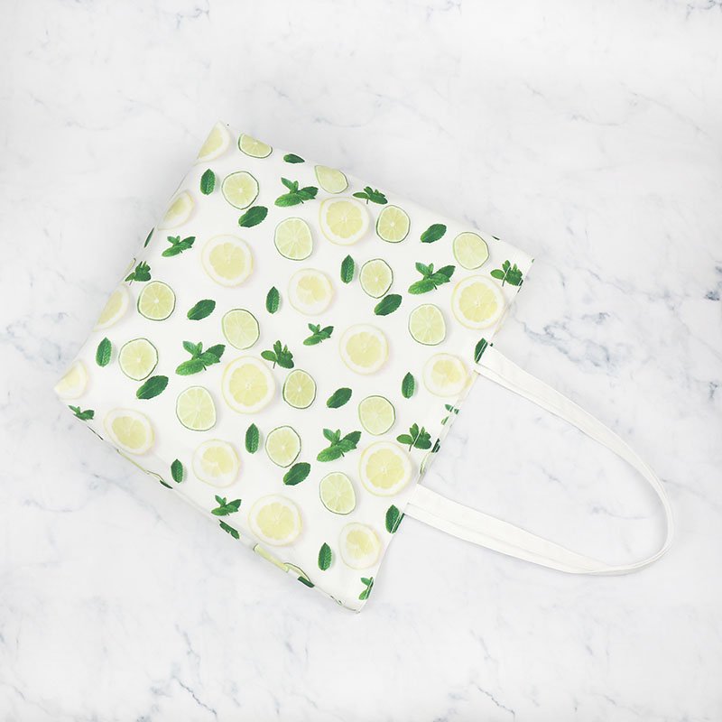 Eco fashion washable 100%RPET beautiful travel large hand bag