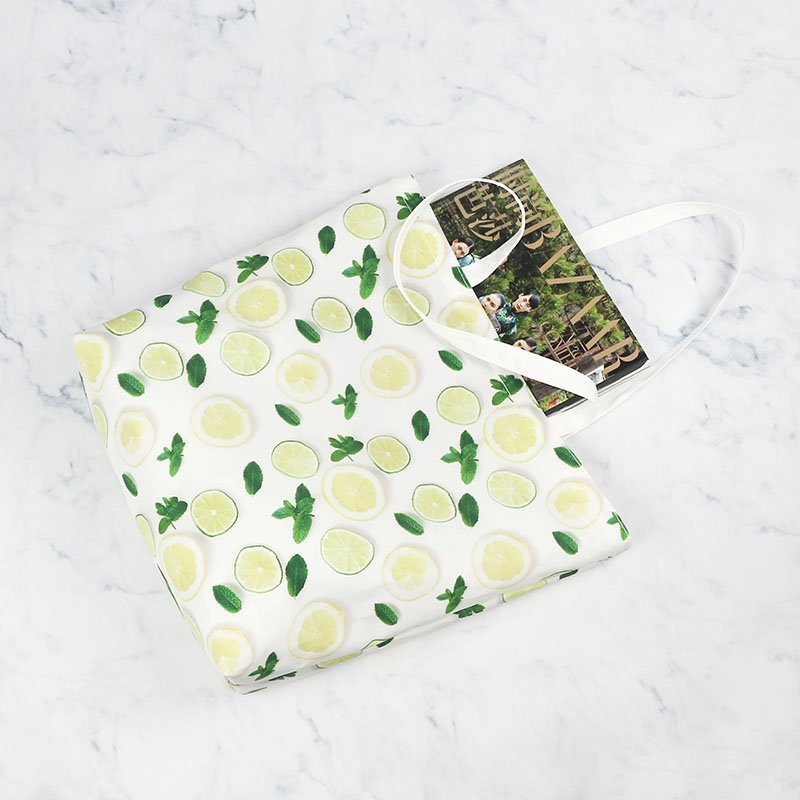 Eco fashion washable 100%RPET beautiful travel large hand bag