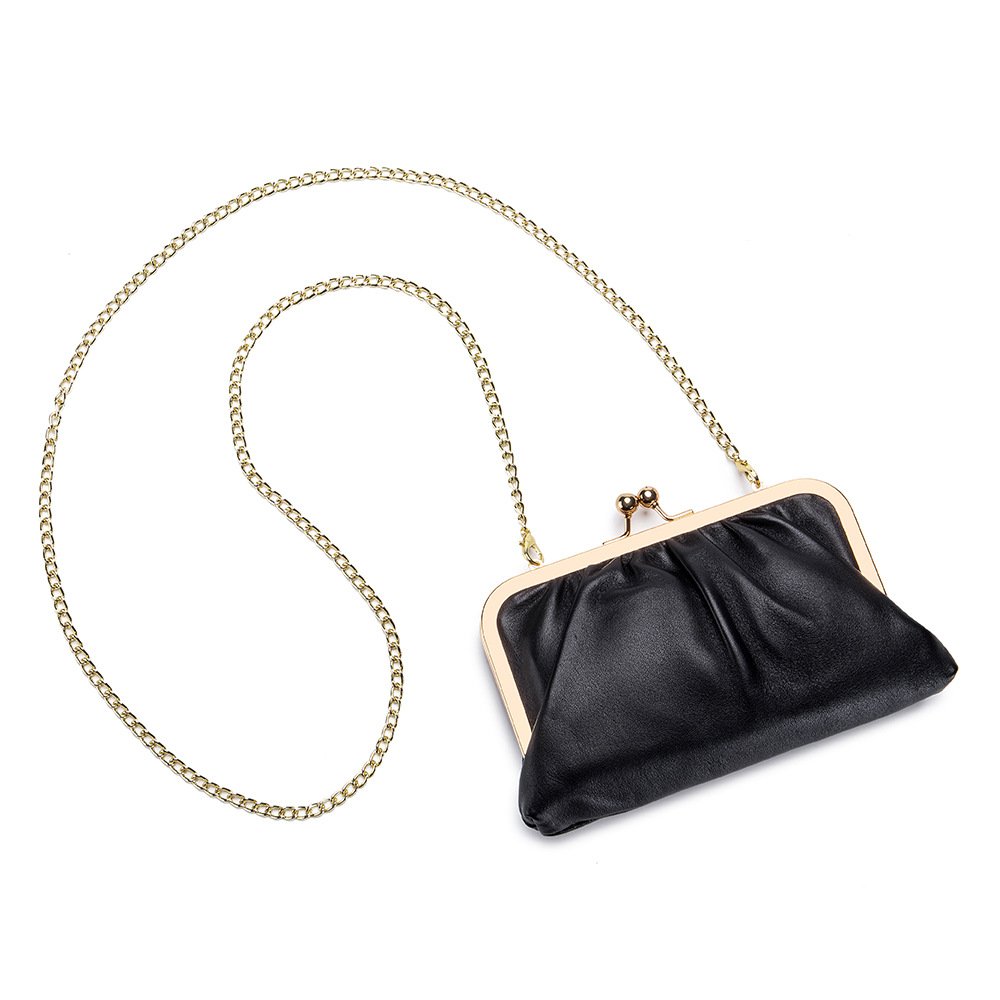 Factory Wholesale Superior Quality Genuine Leather Card Holder Wallet Ladies Clutch Bag Women Evening Bag