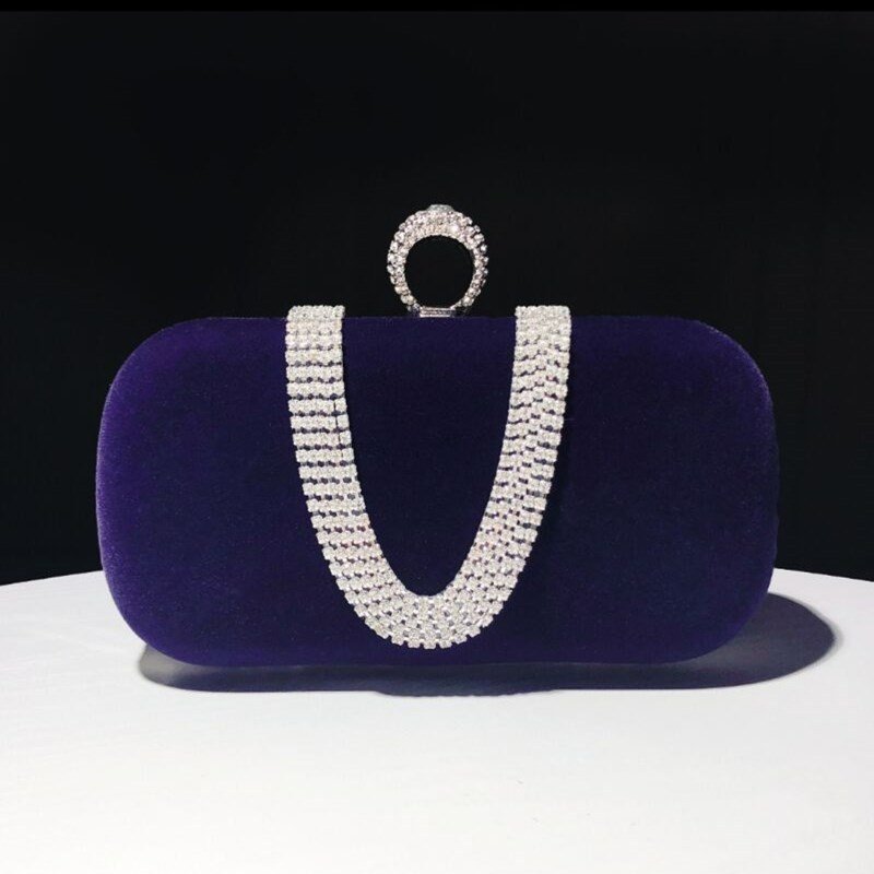 Wholesale Womens Handbags High Quality Trendy Lady Party Rhinestone Diamond Bling Hand Bags Evening Clutch Women