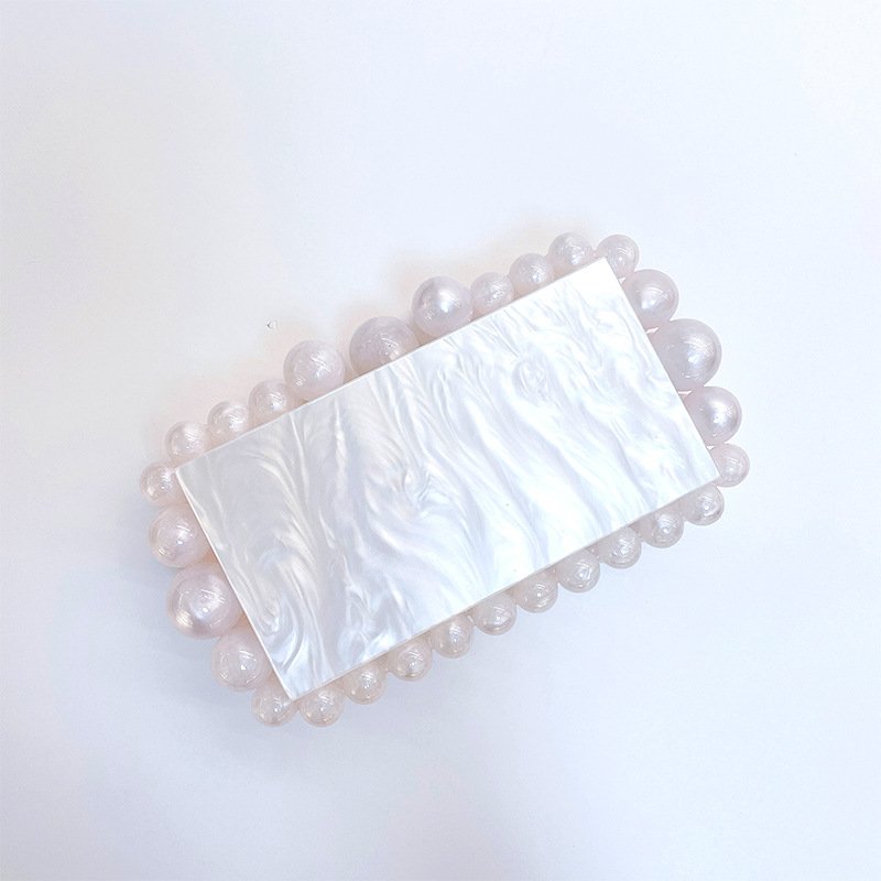 Luxury Designer Handbags Thick Chain Wedding Party acrylic clutch purse Ladies Shoulder Bag Women evening party bag