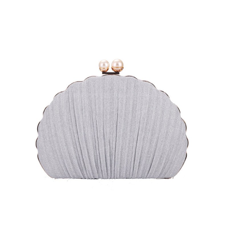 Burgundy Glitter Pearl Shell Evening Bag For Wedding And Party Bag For Women Clutch Bag Pochette Femme Large Handbags