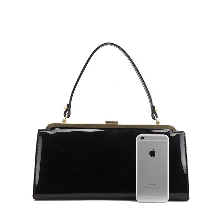 High Quality Candy Colorful Women New arrivals Vegan PU Patent Leather Party Bags Wedding Clutch Bag