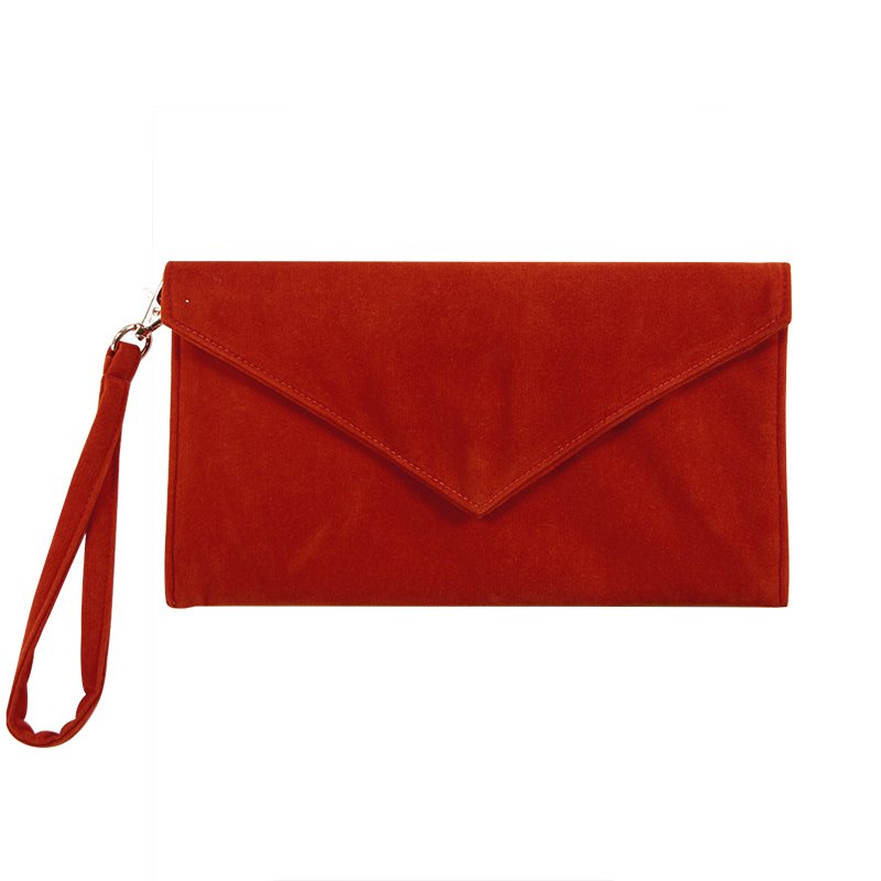 Women Party Clutch With Wrist Strap Lady Evening Envelope Bag Luxury Velvet Handbag
