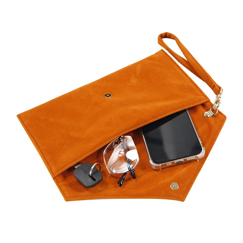 Women Party Clutch With Wrist Strap Lady Evening Envelope Bag Luxury Velvet Handbag
