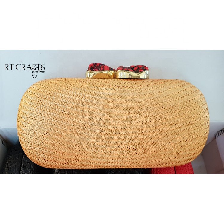 Luxury Handmade Natural Straw Bag for Women Ladies Girls Beach Fashion Shoulder Handbag for Travel Eco-friendly Bags
