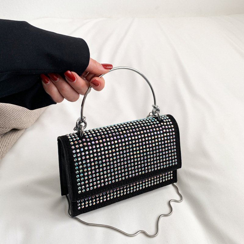 2024 Fashion Woman Bling Bling Evening Bags Ladies Sling Bags with Chain Diamond Woman Evening Handbags