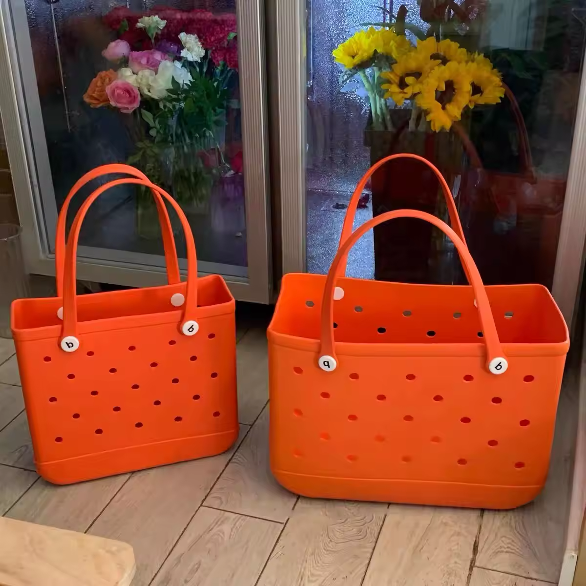 2024 New Product Simply Southern EVA Bogg Bag High Quality Silicone Large Rubber Beach Bag Portable Durable Tote Handbag