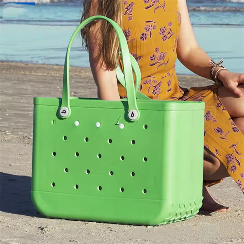 2024 New Product Simply Southern EVA Bogg Bag High Quality Silicone Large Rubber Beach Bag Portable Durable Tote Handbag