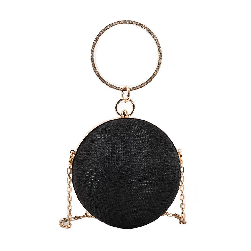 Rhinestone Evening Purse Party Purse Diamond Handbags Wedding Ladies Luxury Round Ball Evening Bag
