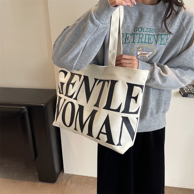 2024 The latest hot casual high quality trend canvas fashion women's shopping bag Tote bag