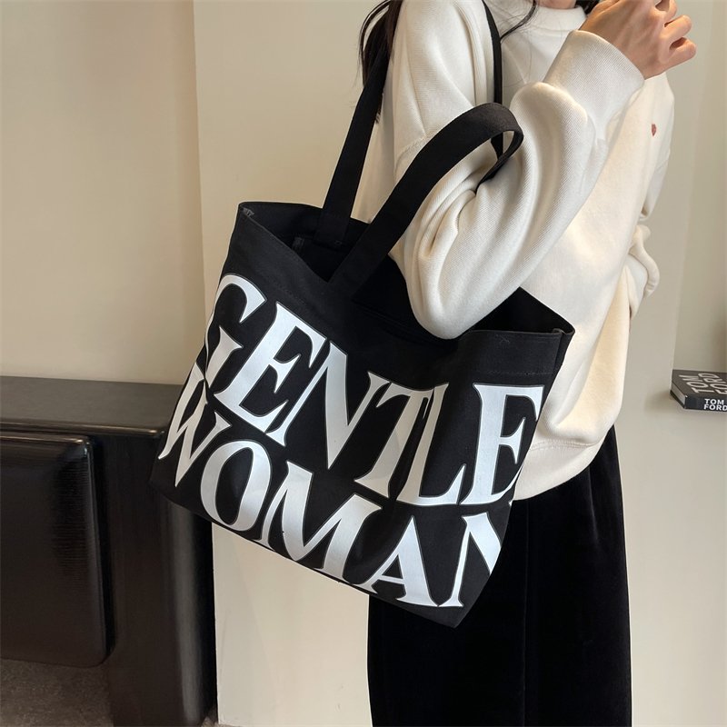 2024 The latest hot casual high quality trend canvas fashion women's shopping bag Tote bag