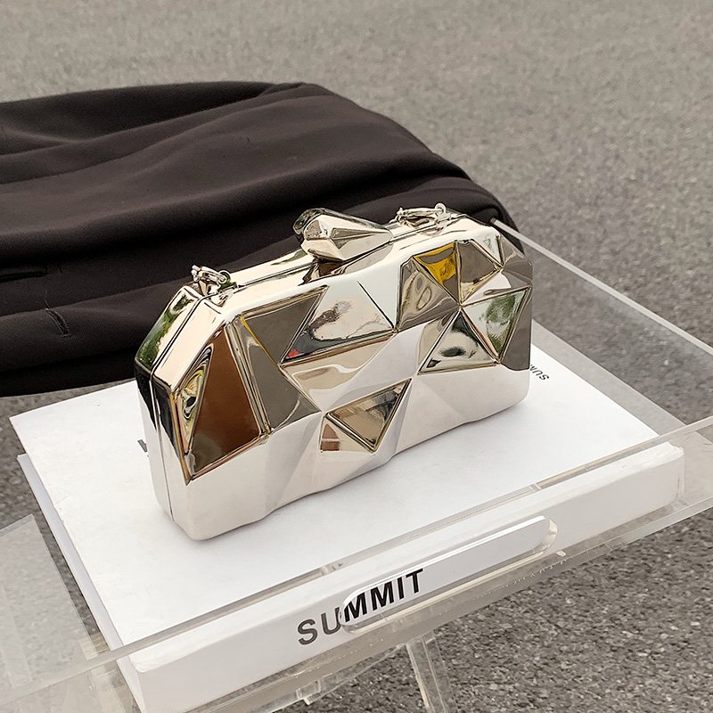 Sacs De Soiree Luxury Gold Metal Bolsas Clutch Bags Special Shape Women's Clutches Purse Party Bag For Women Evening Bags
