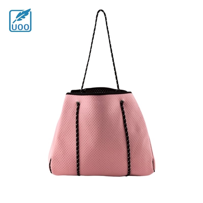 Uoo Hot Sale Super Value Custom Fashion Cute High Quality Neoprene Beach Tote Bag