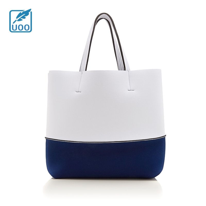 Uoo Hot Sale Super Value Custom Fashion Cute High Quality Neoprene Beach Tote Bag
