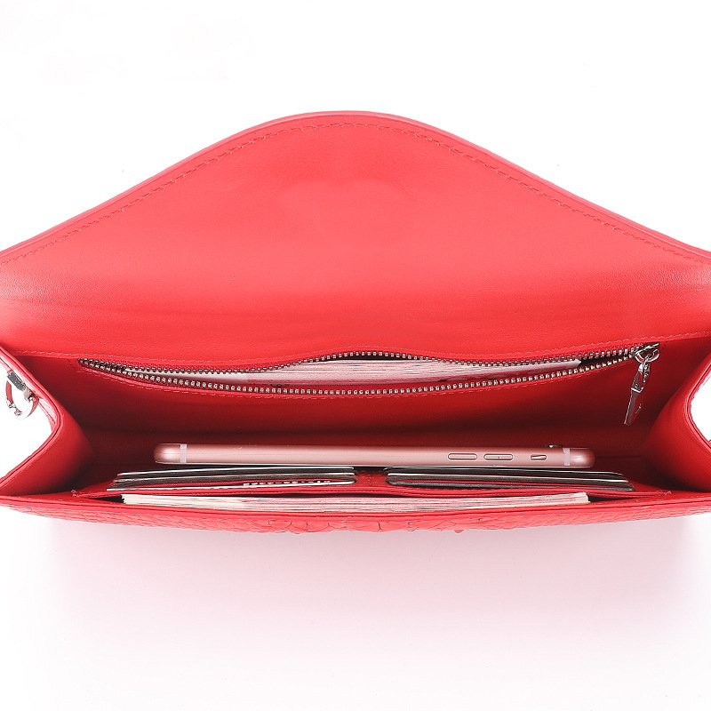 Women Small Genuine Leather Crocodile Handbag Women's Alligator Skin Leather Clutches Purse Crossbody Shoulder Bag Evening Bags