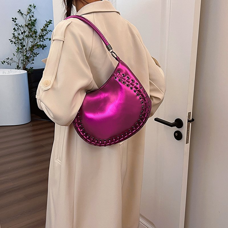 Leftside 2024 Luxury Women Small Shoulder Bags Fashion Evening Party Gold Handbags And Purses Lady Underarm Crossbody Bag