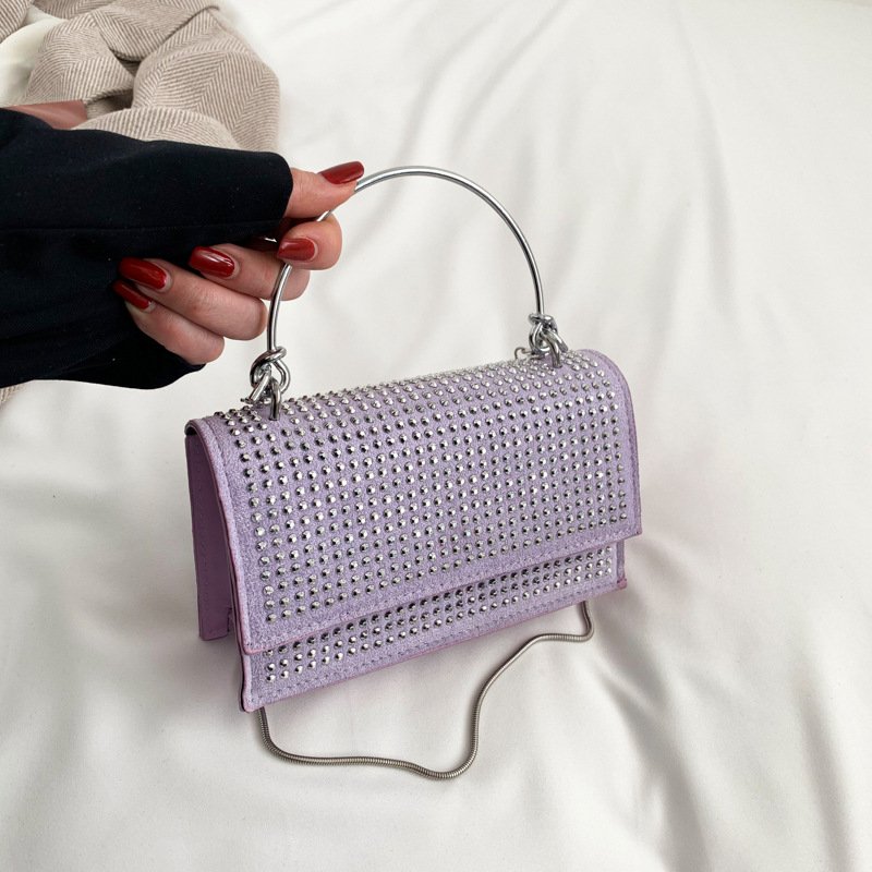 Women Handbags New Fashion 2023 Embroidered Diamond Clutch Bag Exquisite Handmade Pink Evening Dinner Handbags For Women Luxury