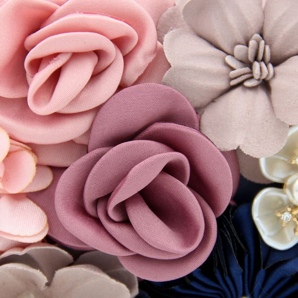 Amazon explosion flower evening bags high-grade diamonds evening dress clutch bag ladies beads embroidered bags