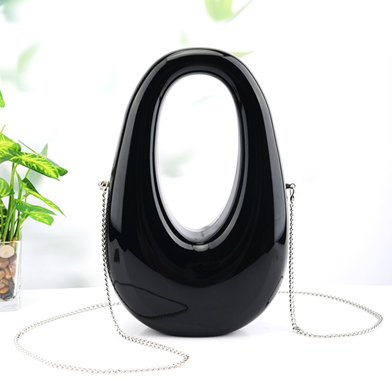 Newest Fashion Women Crossbody Bag Chain Lady Acrylic Clutch Bag Transparent Acrylic Party Evening Bags