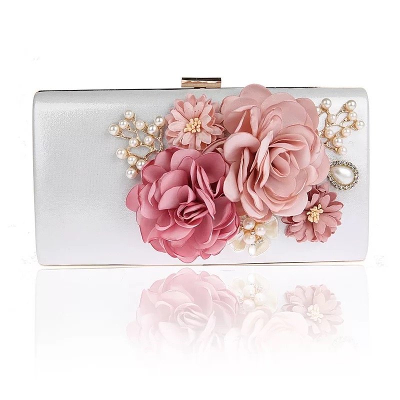Lady flower clutch evening bag women clutch bag for wedding