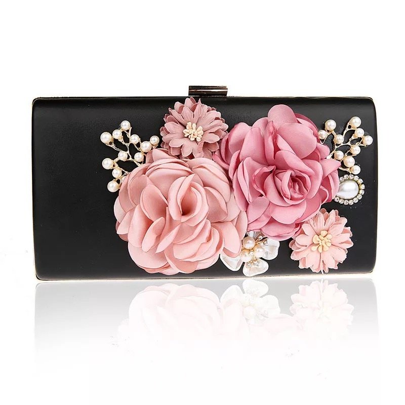 Lady flower clutch evening bag women clutch bag for wedding