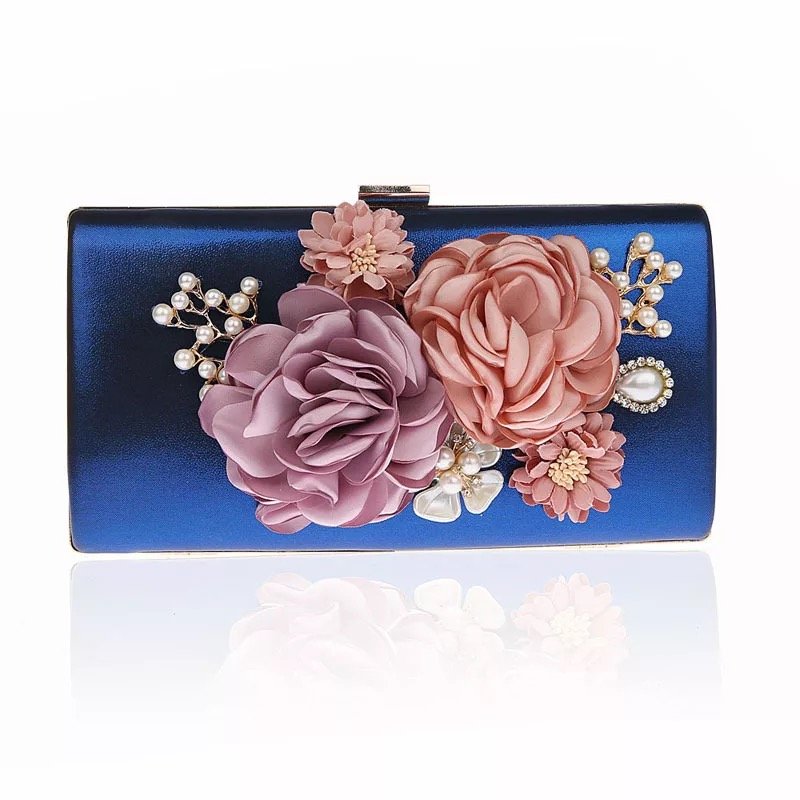 Lady flower clutch evening bag women clutch bag for wedding