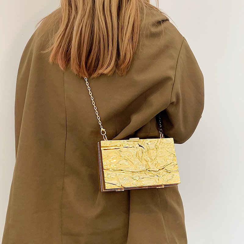 2024 Fashion Designer Acrylic Handbag Women Chain Shoulder Crossbody Purse Luxury Clutch Bag Evening Bags