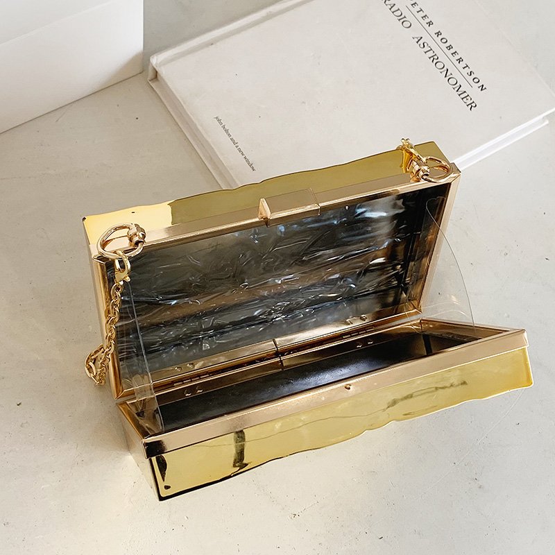 2024 Fashion Designer Acrylic Handbag Women Chain Shoulder Crossbody Purse Luxury Clutch Bag Evening Bags