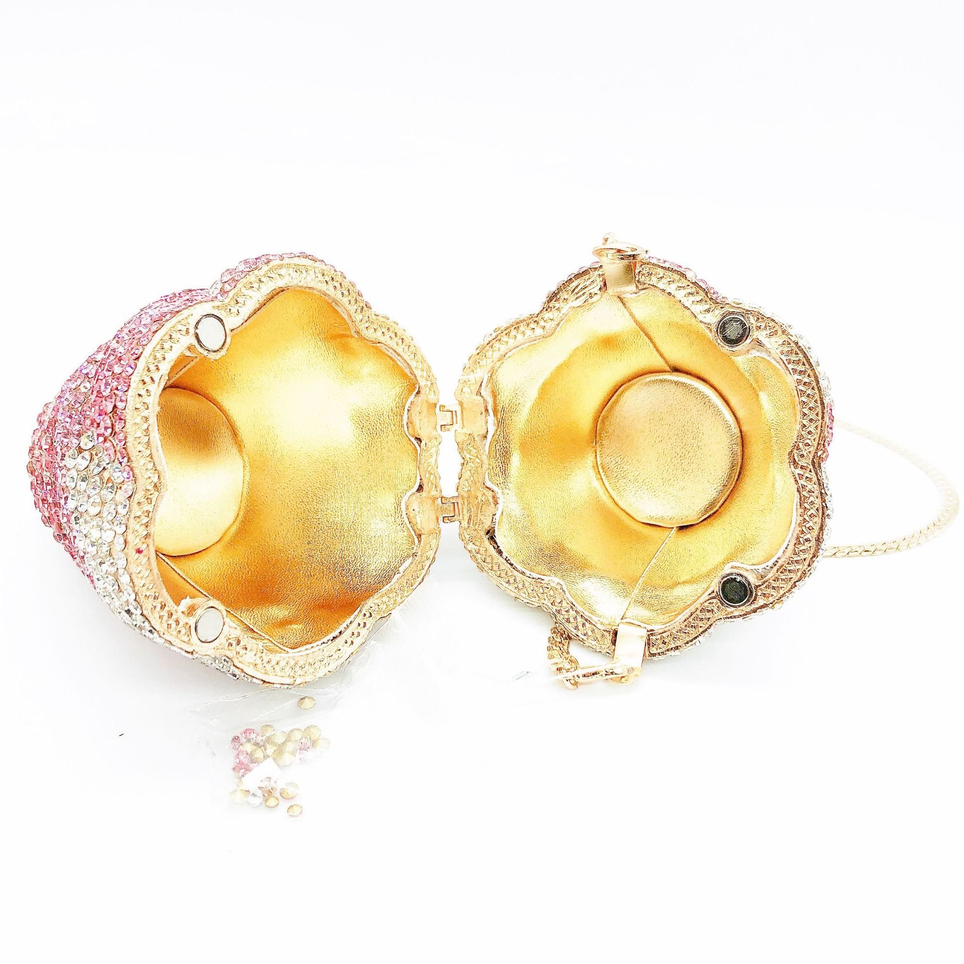 Luxury Handbag Party Women Rhinestone Ice Cream Clutch Crystal Purse Evening Bags For Ladies