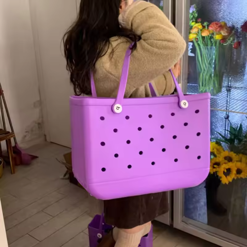 Quality Upgrade New Ladies EVA Bag Portable Shoulder Supermarket Shopping Travel Luxury beach Bag Kids Bogg Bag