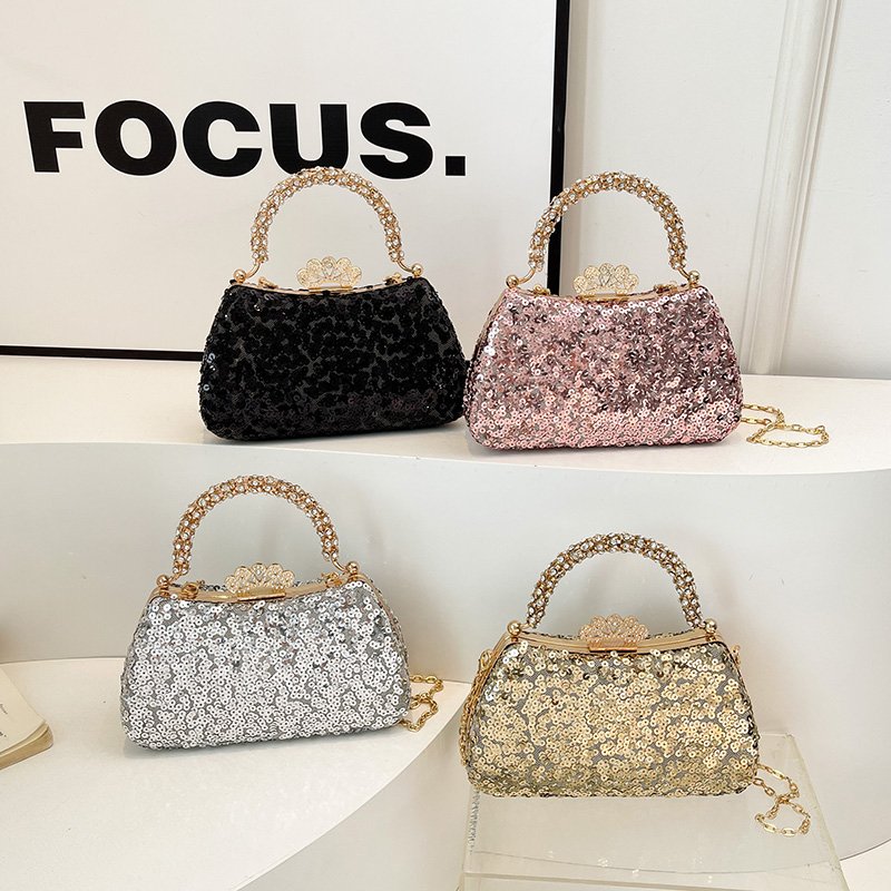 Premium Sequin Crystal Dinner Bag Women 2024 Shimmering Temperament Tote Chic Shoulder Bag Fashion crossbody bag