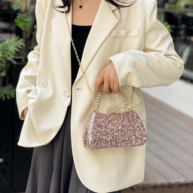 Premium Sequin Crystal Dinner Bag Women 2024 Shimmering Temperament Tote Chic Shoulder Bag Fashion crossbody bag