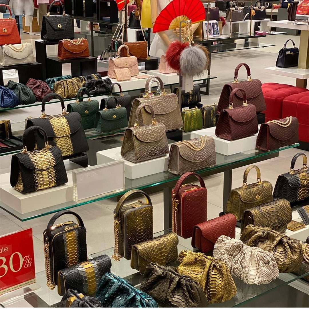 Latest style genuine leather purse for women, famous designer brand bags