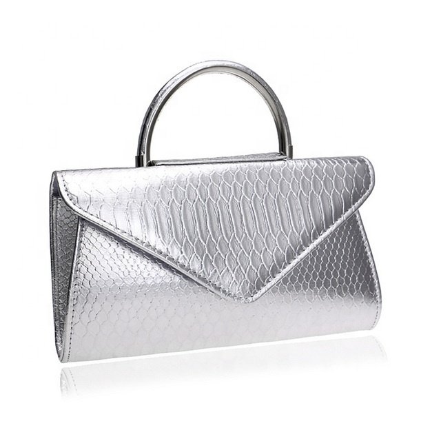 Womens Party Clutch bag Snake Pattern Silver Evening Bags Clutch Bag Ladies luxury Clutch Purse For Women