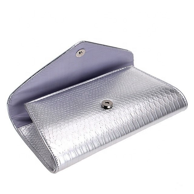 Womens Party Clutch bag Snake Pattern Silver Evening Bags Clutch Bag Ladies luxury Clutch Purse For Women