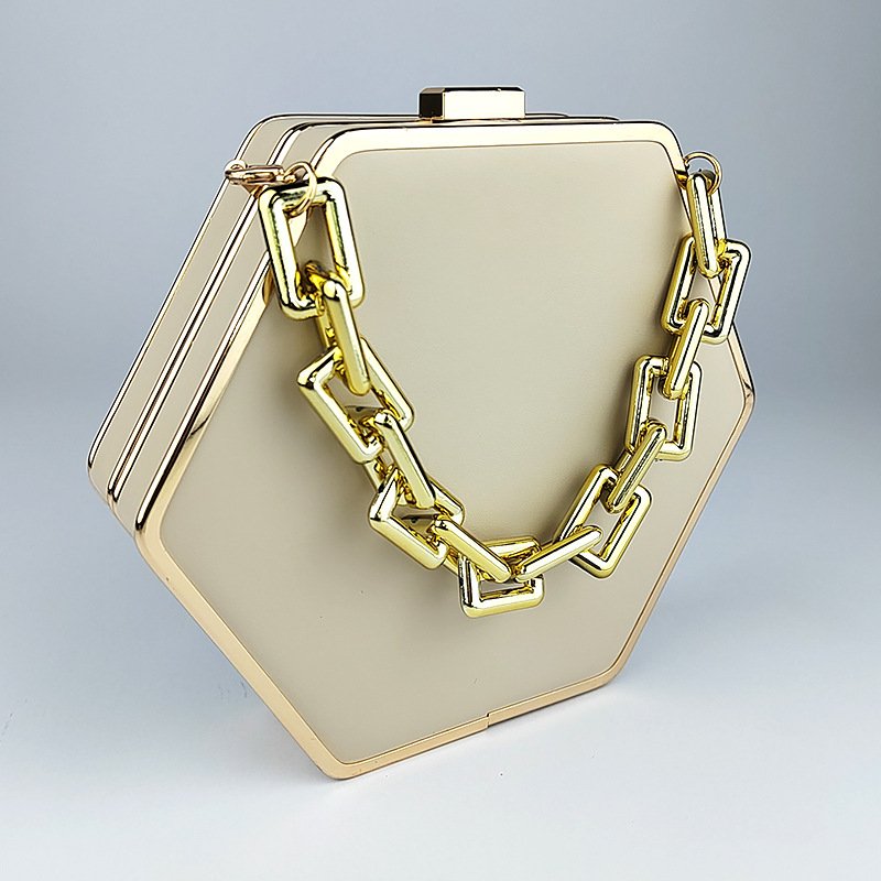 2023 New Pochette Soiree Women Banquet Women's Dress Handbag Chain Strap Small Square Bag Evening Bags