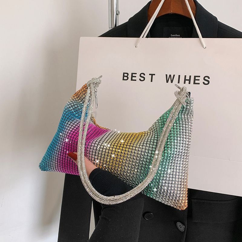 Hot Sell Ins Bling bling Diamonds luxury handbag women evening bag