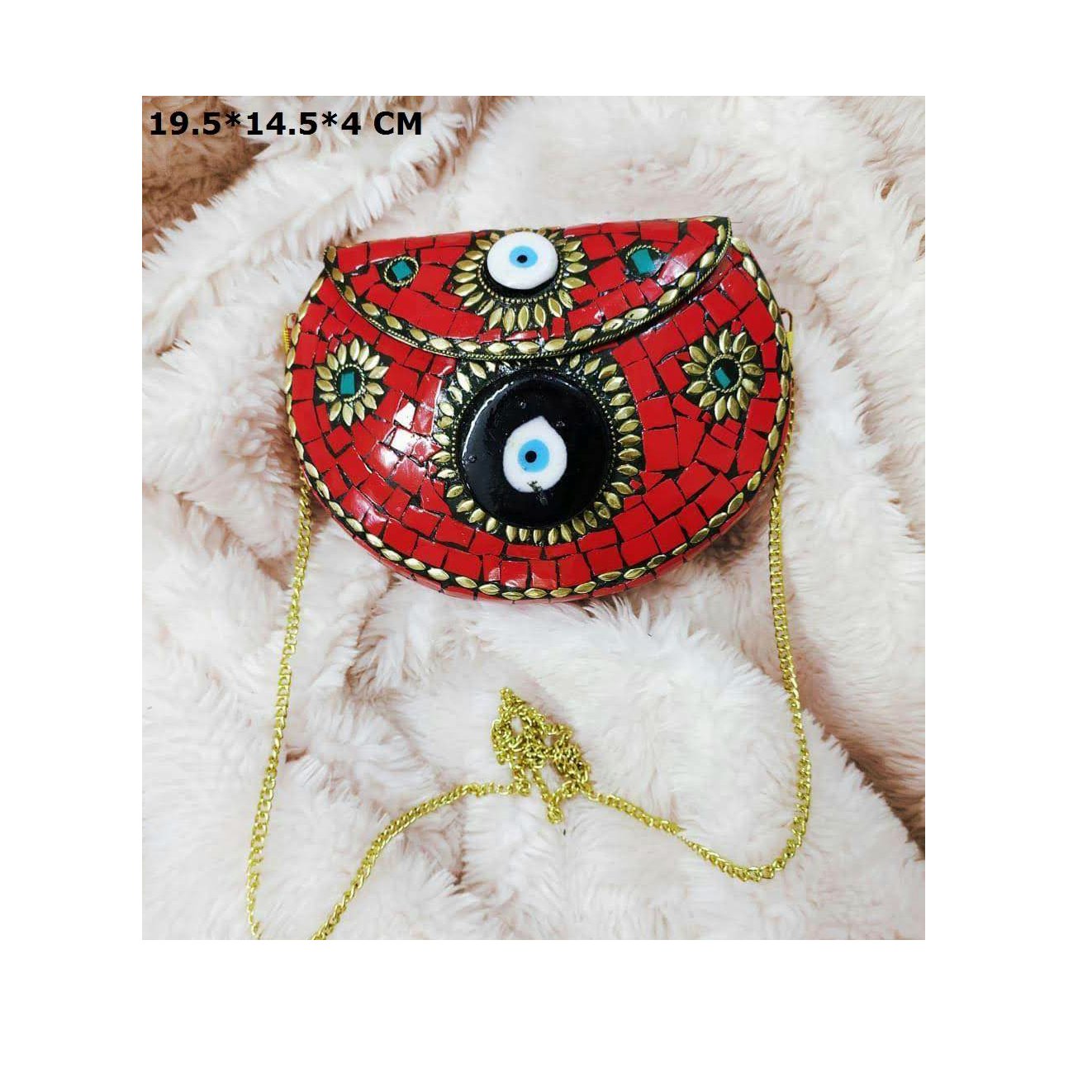Wedding Ladies Clutch Bags Custom Luxury Envelope Metal Clutch Bag for Women Metal Frame Evening Clutch Bag with Metal Chain