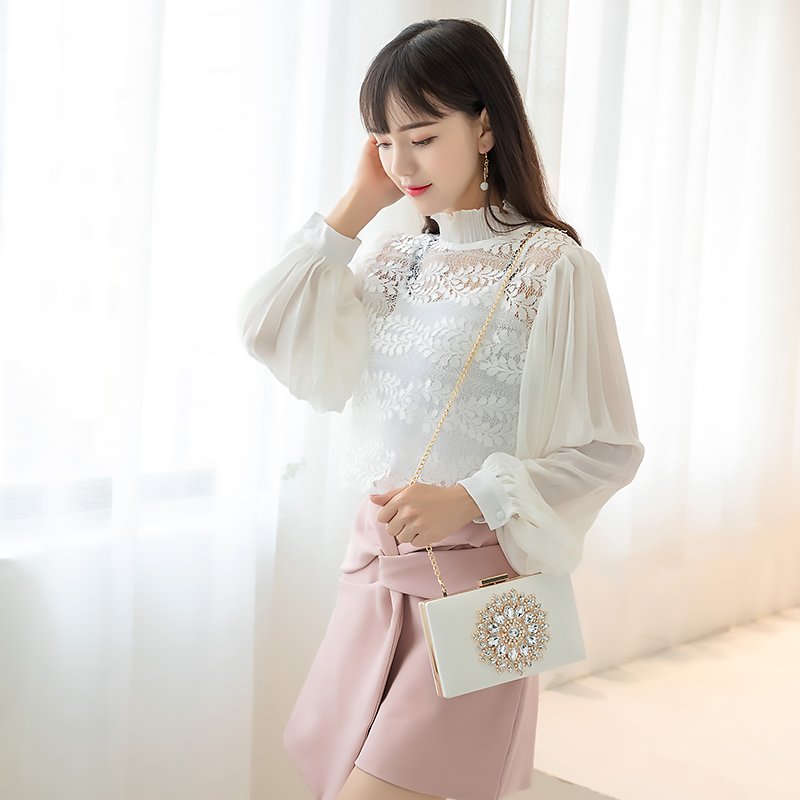 Fashion ladies design hand clutch Dinner bag metal frame evening wholesale crystal evening box clutch bag