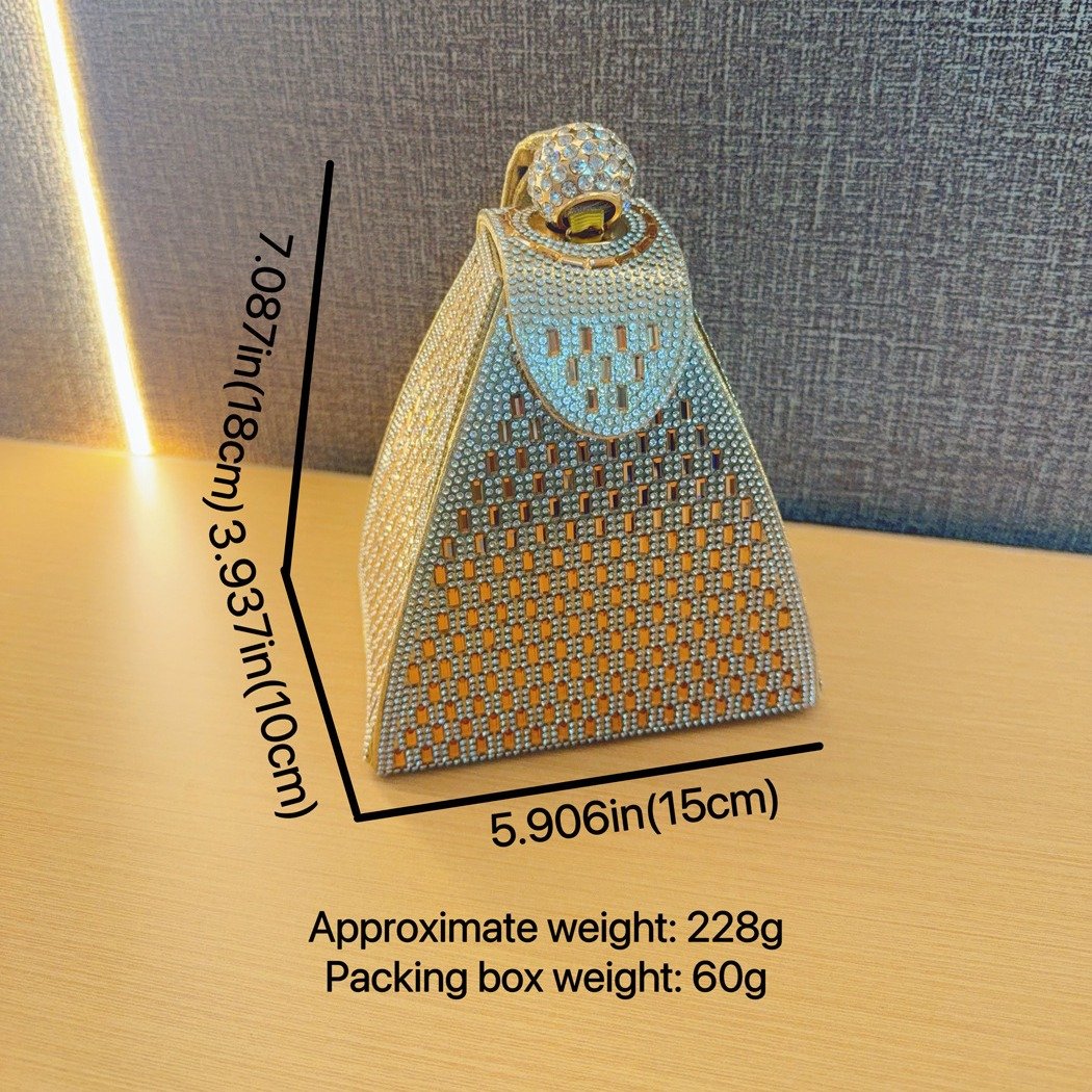 Women's Vintage Dinner Bag Personalized Triangle Bag Handbag Evening Bag
