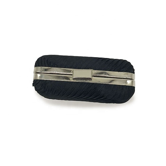 wholesale hard shell purse pleated satin box clutch evening bag