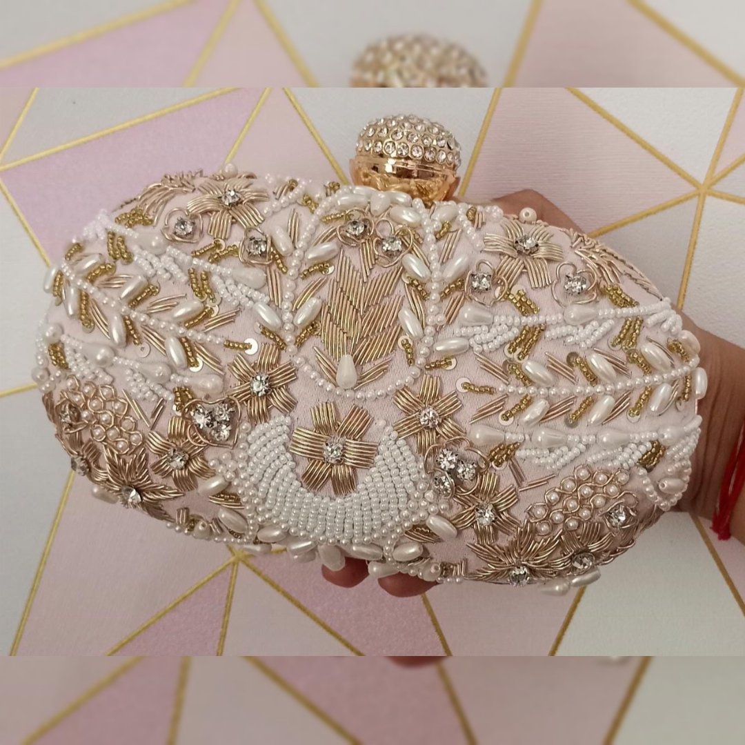 High Quality Embroidery Women Wedding Clutch Party Evening Clutch Bag Bridal Purse Evening Bag Clutch