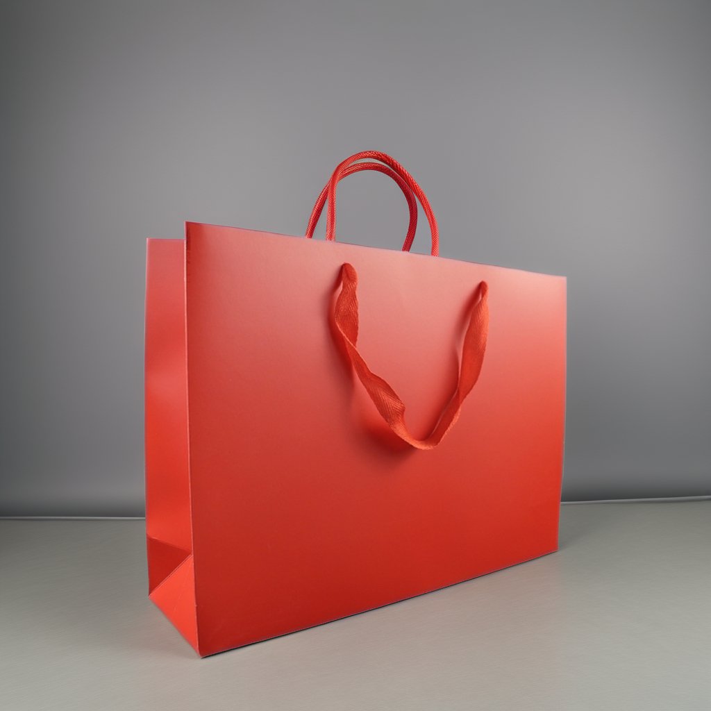 Wholesale High-Grade Red Paper Bag Festive Big Spot Design For Wedding Tote Gift Bag Breathable Red Wine Packing Bag