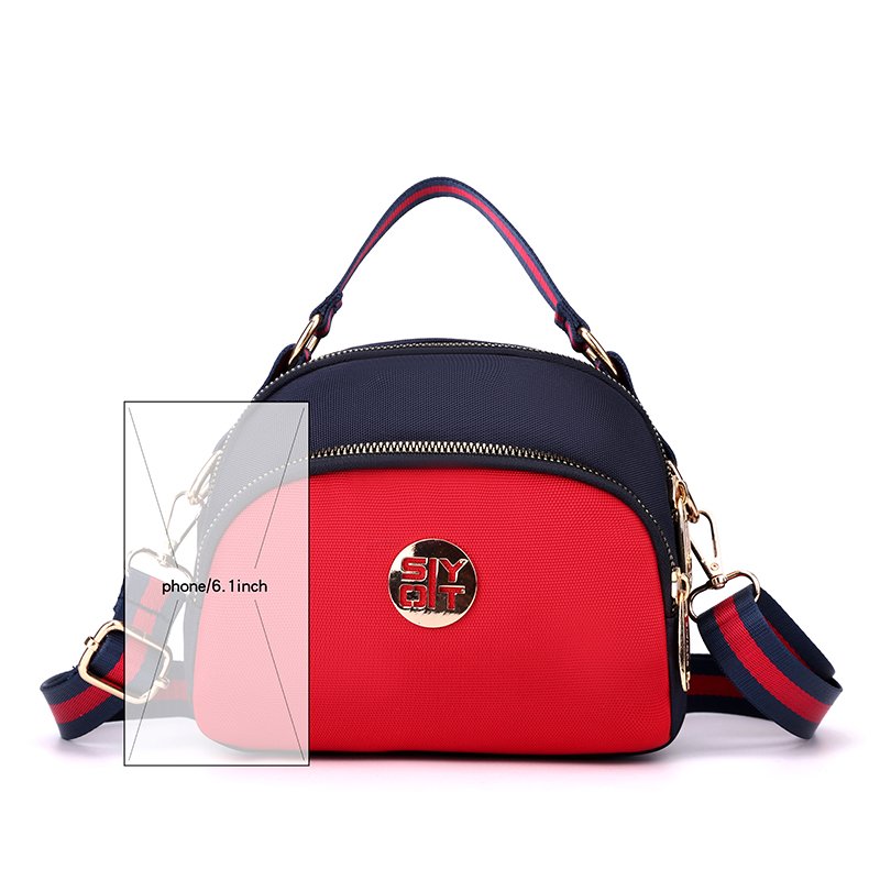 New Trendy Anti-Splashing Nylon Cloth Women's Shoulder Bag Versatile One Shoulder Crossbody Leisure Handbag for Commuting Travel