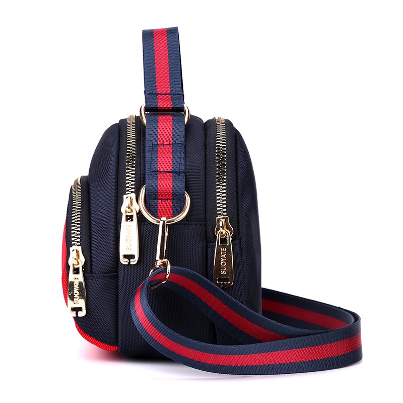New Trendy Anti-Splashing Nylon Cloth Women's Shoulder Bag Versatile One Shoulder Crossbody Leisure Handbag for Commuting Travel