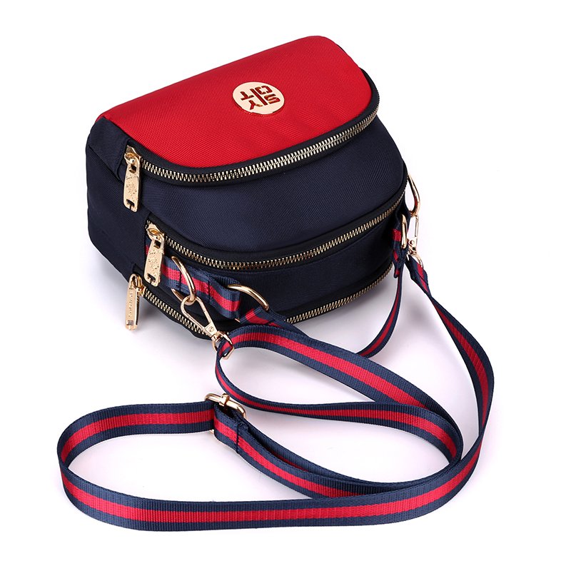 New Trendy Anti-Splashing Nylon Cloth Women's Shoulder Bag Versatile One Shoulder Crossbody Leisure Handbag for Commuting Travel