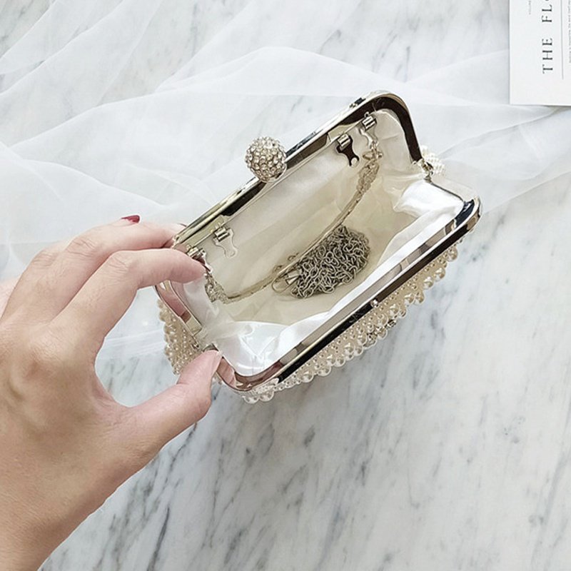 China Wholesale Fashion Shell Pearl Clutch Bag Ladies Purse Women Evening Bags For Party Wedding Banquet