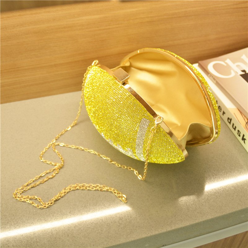Popular New Trending Funny Football Purses Handbags for Women Luxury Bling Rhinestone Clutch Handbag Evening Bags