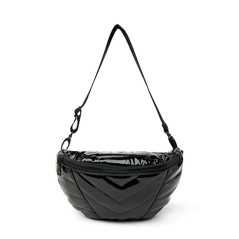Custom Designer Ladies Trendy Casual Puffer Hobo Chest Quilted Half Moon Crossbody Bag For Women